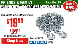 3/8 in. x 14 ft. Grade 43 Towing Chain