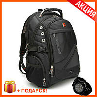 Швейцарский рюкзак SwissGear 8810 с USB, AUX и часами Swiss Army в Подарок