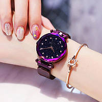 Женские часы Starry Sky Watch на магнитной застёжке Purple