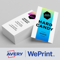 avery custom printed cards