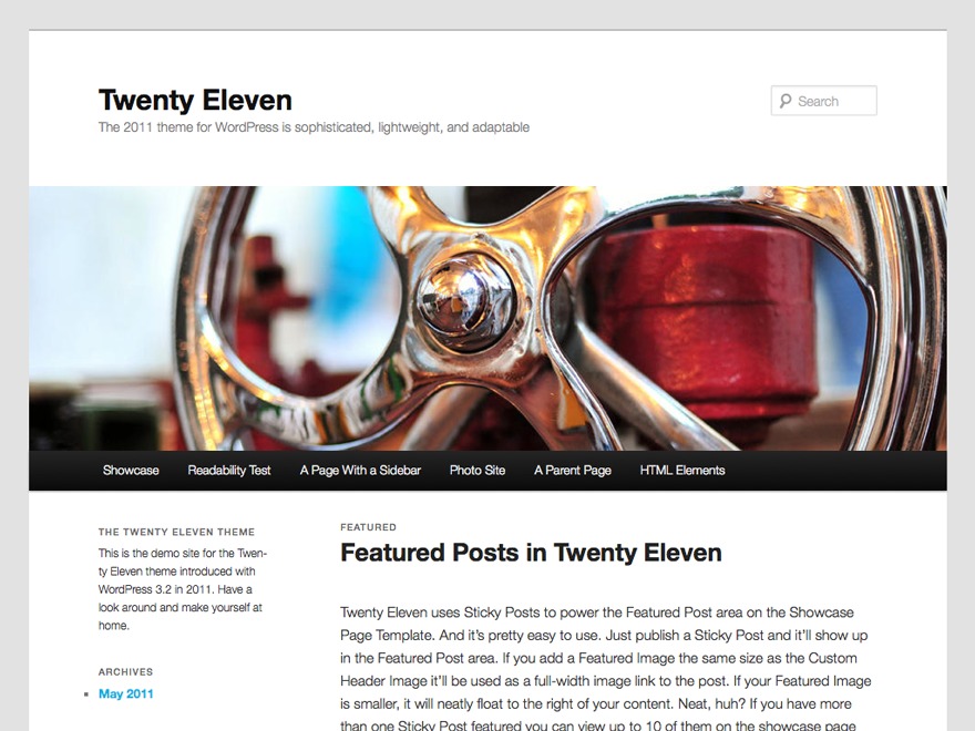 Twenty Eleven theme free download