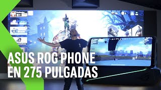 As&iacute; es jugar con un M&Oacute;VIL en una pantalla de 275 PULGADAS