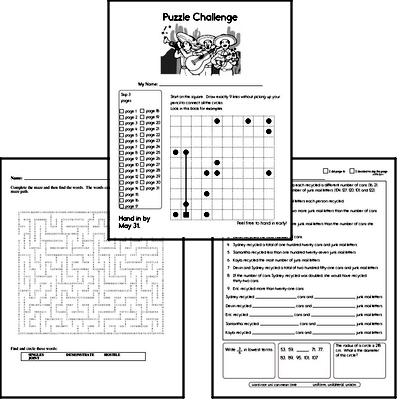 Monthly Puzzle Workbooks