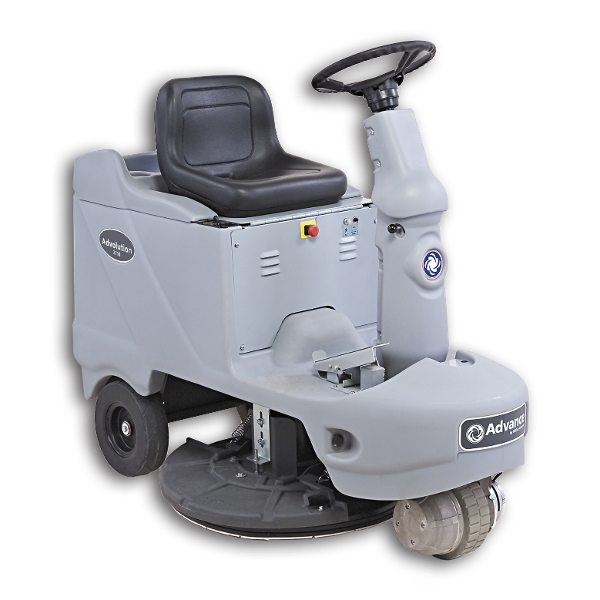 ADVANCE ADVOLUTION 2710 RIDER BURNISHER W/ SHELF CHARGER