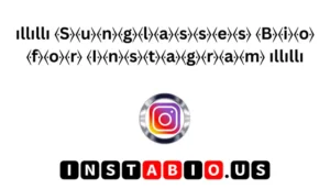 Sunglasses Bio for Instagram 🕶️