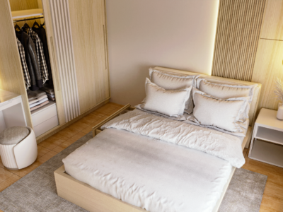 Kamar tidur modern scandinavian