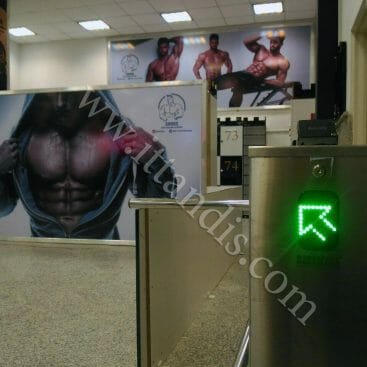 گیت تردد باشگاه پرورش اندام قدس