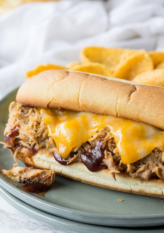 My whole family loved this Slow Cooker BBQ Pulled Pork! We eat it on sandwiches, over salads and even as tacos!