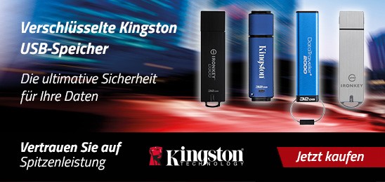 Verschlüsselte Kingston USB Speicher