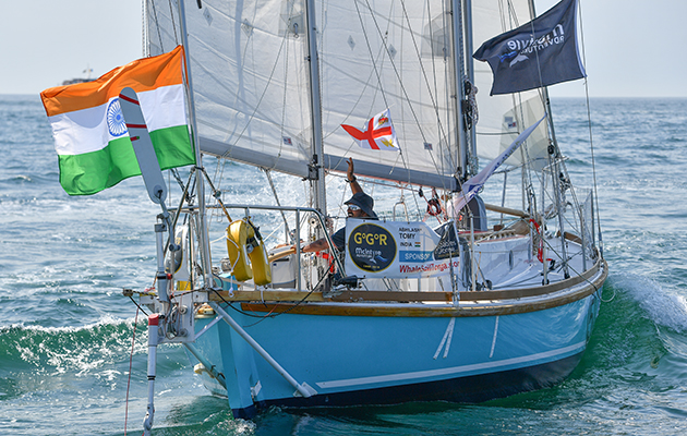 Abhilash Tomy took no warps or drogue. Credit: Christophe Favreau/PPL/GGR