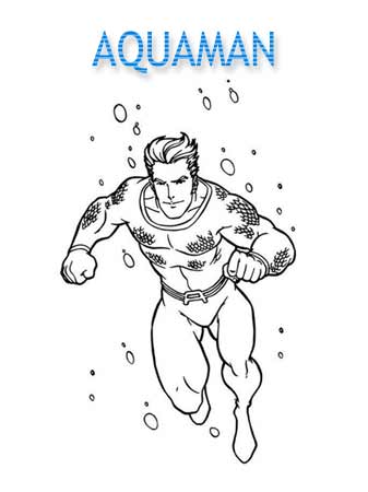 Kolorowanki Aquaman