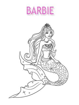 Kolorowanki Barbie