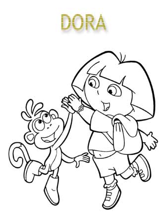 Kolorowanki Dora