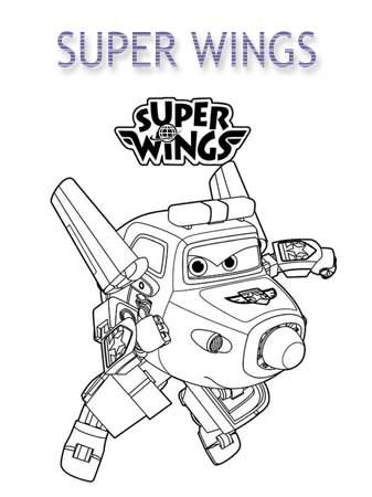 Kolorowanki Super Wings