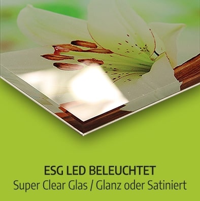 Küchenrückwand ESG LED beleuchtet