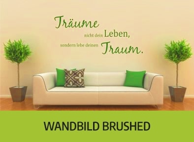 Wandbild brushed