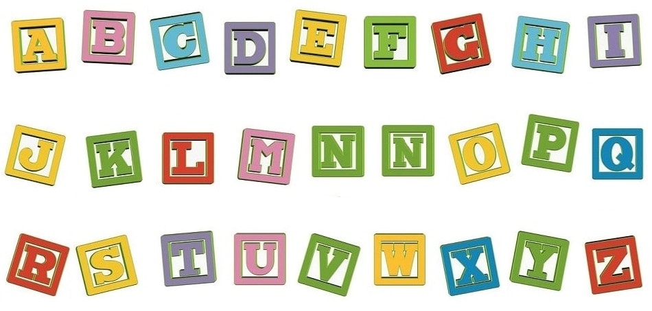 Letras del abecedario