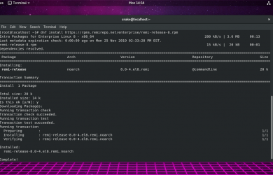 Установка Remi