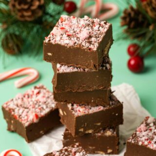 Vegan peppermint fudge