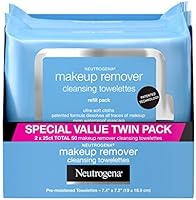 Neutrogena Makeup Remover Cleansing Face Wipes, Daily Cleansing Facial Towelettes to Remove Waterproof Makeup and...