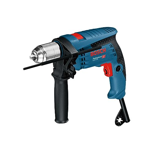 Bosch Professional perceuse-visseuse &agrave; percussion GSB 13 RE (600 W, avec but&eacute;e de profondeur 210 mm, mandrin automatique 13 mm, dans carton)