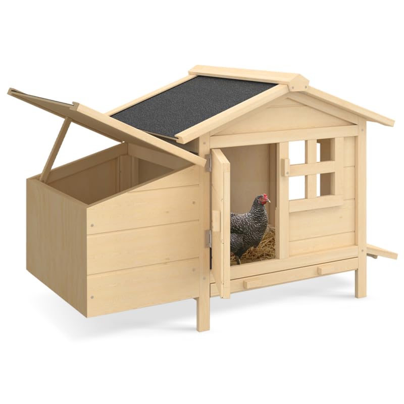 IDMarket - Poulailler sur pilotis avec pondoir en Bois