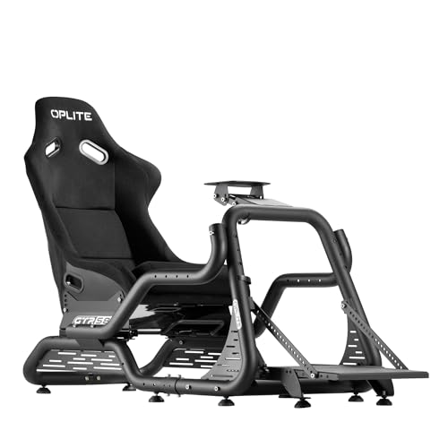 OPLITE GTR S8 Infinity Force Cockpit professionnel pour Simulation de Course Pilotage Simracing et Flightsim avec tubes de renfort lat&eacute;raux