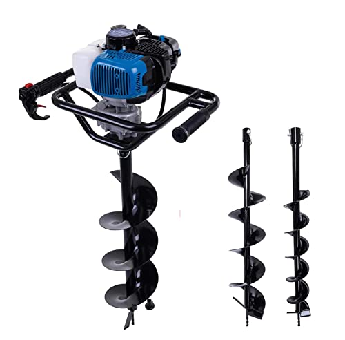 Scheppach Tari&egrave;re Thermique EB2000 | Tari&egrave;re de jardin | 1450W | Longueur de la tari&egrave;re 800mm | Maniable avec 2 poign&eacute;es | Trous de forage max. 200mm | Forets 100, 150, 200mm inclus