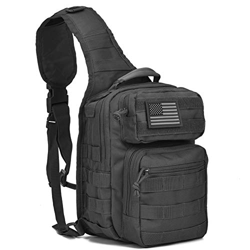 Tactical Sling Bag Pack Military Rover Shoulder Sling Backpack Molle Assault Range Bag...