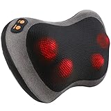 Shiatsu Massageger&auml;t, Massagekissen für Nacken Schulter Rücken, Rückenmassageger&auml;t mit rotierenden Massageköpfen mit W&auml;rmefunktion für Auto Büro Zuhause, beste Geschenke für Papa/Mama/M&auml;nner/Frauen