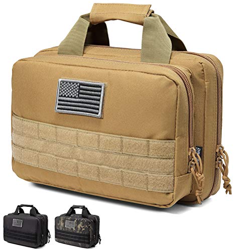 DBTAC Gun Range Bag XS | Tactical 1~2 Pistol Bag Firearm Shooting Case with Lockable...