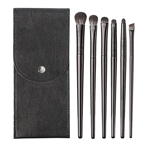 LacyMC Pinceaux Maquillages 6 PCS Set,Pinceau de Maquillage EyeLiner, Pour Sourcils Yeux Cil Angle Inclin&eacute; ultra fin