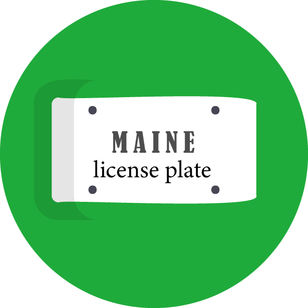 Maine License Plate Logo