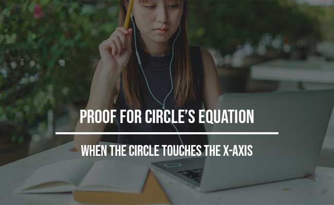 circle touches x-axis proof