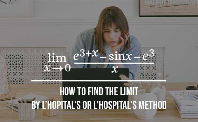 limit of function problem by l'hospital's rule