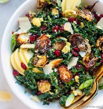 Kale and Brussel Sprout Salad