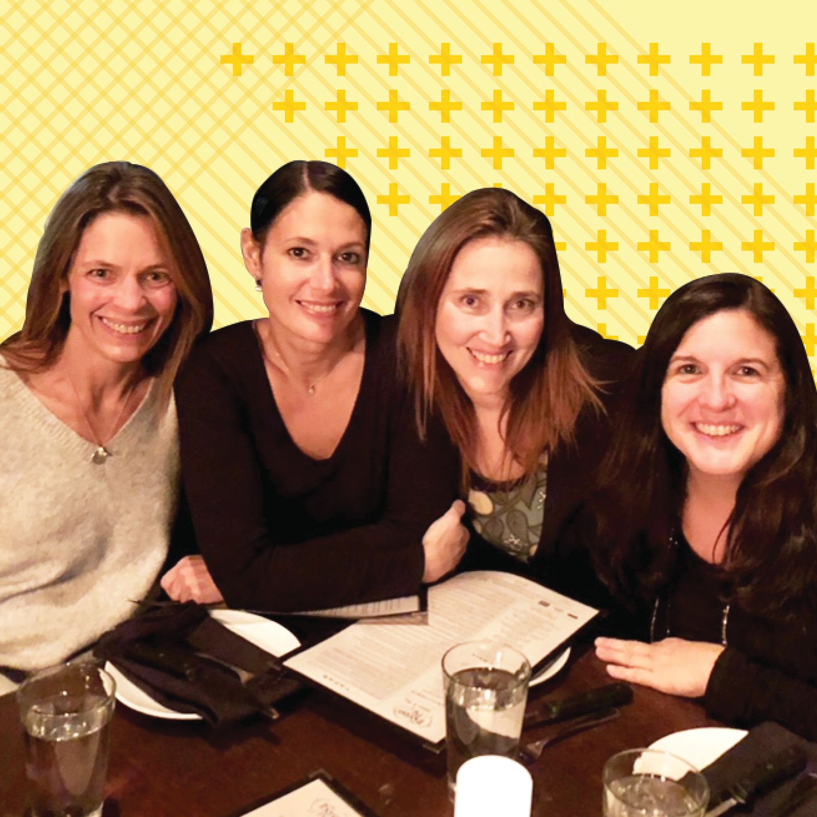 Four women at lunch.