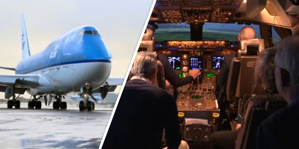 Oud-piloten besturen nog &eacute;&eacute;nmaal de Boeing 747 van KLM: "Voelt weer helemaal goed!"