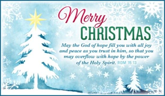 Merry Christmas ecard, online card