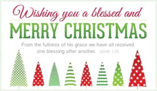 Blessed and Merry ecard, online card