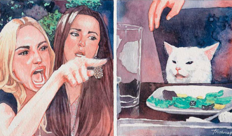 «Этот мем никогда не умрет». 60 лучших воплощений мема с озадаченным котом