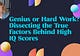 Genius or Hard Work? Dissecting the True Factors Behind High IQ Scores