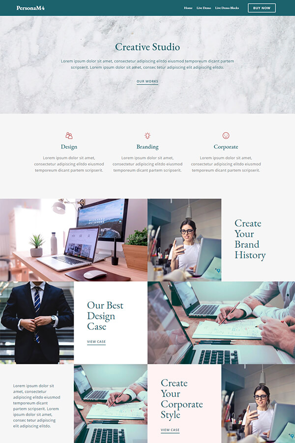HTML Creative Studio Site Theme