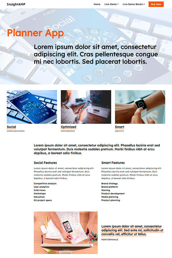 Product HTML Web Template