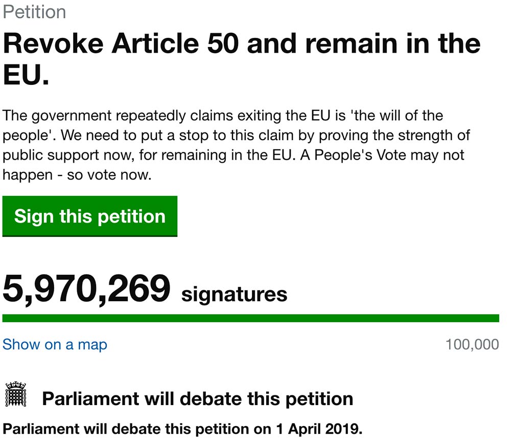 Petition Revoke Article 50