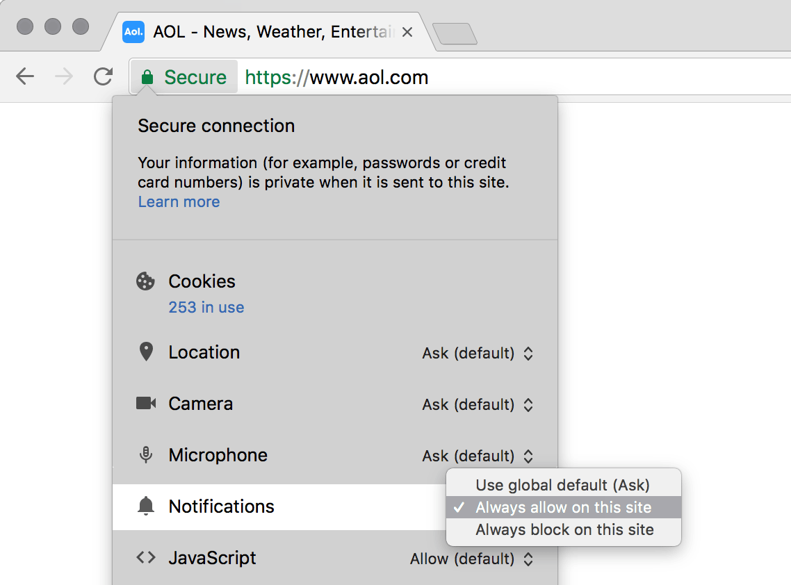 Image with missing alt attribute found on aol.com