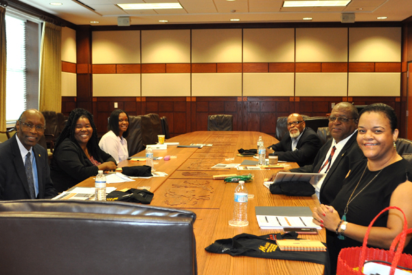 Pictured, from left, are Phearthur Moore, Michelle Cole, Dana McReynolds, Otis French, Ken Day and Victoria Dotson David.