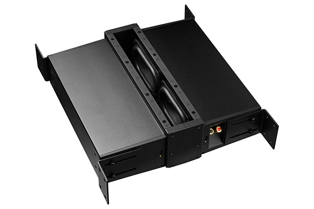 Dynaudio Sub RCC : un caisson encastrable &agrave; annulation de vibration capable de descendre &agrave; 16 Hz