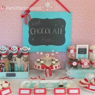 hot chocolate buffet bar, hot chocolate fixings, fun hot chocolate party, hot chocolate ideas, fun food for kids, cute food, diy hot chocolate mason jar gift cute, cute food, sweet treats
