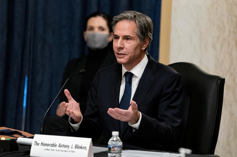 Senate confirmation of Biden's pick for top diplomat may come next week https://t.co/wJCLPMzyDw https://t.co/AlAEYzw0xJ